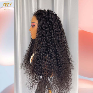 Cambodian Hair  5x5 Closure  Water Wave 200% Density Wig